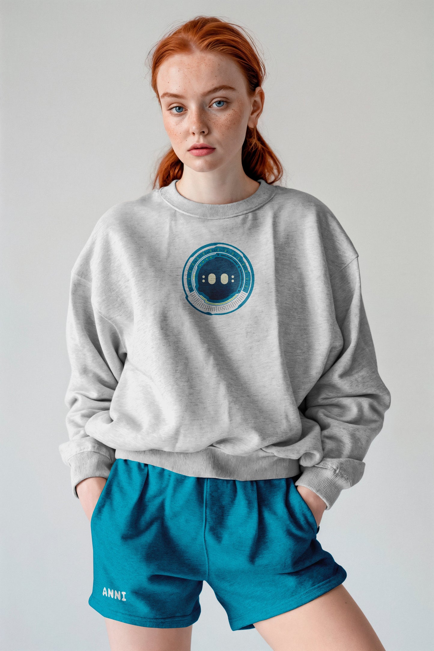 ANNI Everyday Teal Sweater and Shorts Set