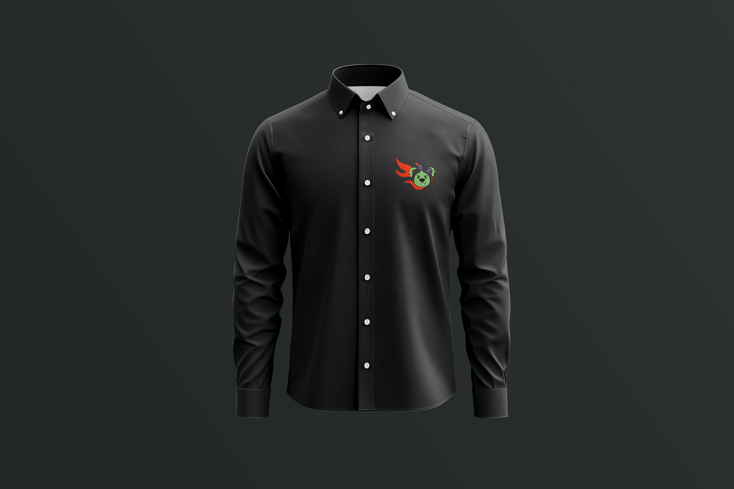 Misadventure Fred Black Long-Sleeved Button Up