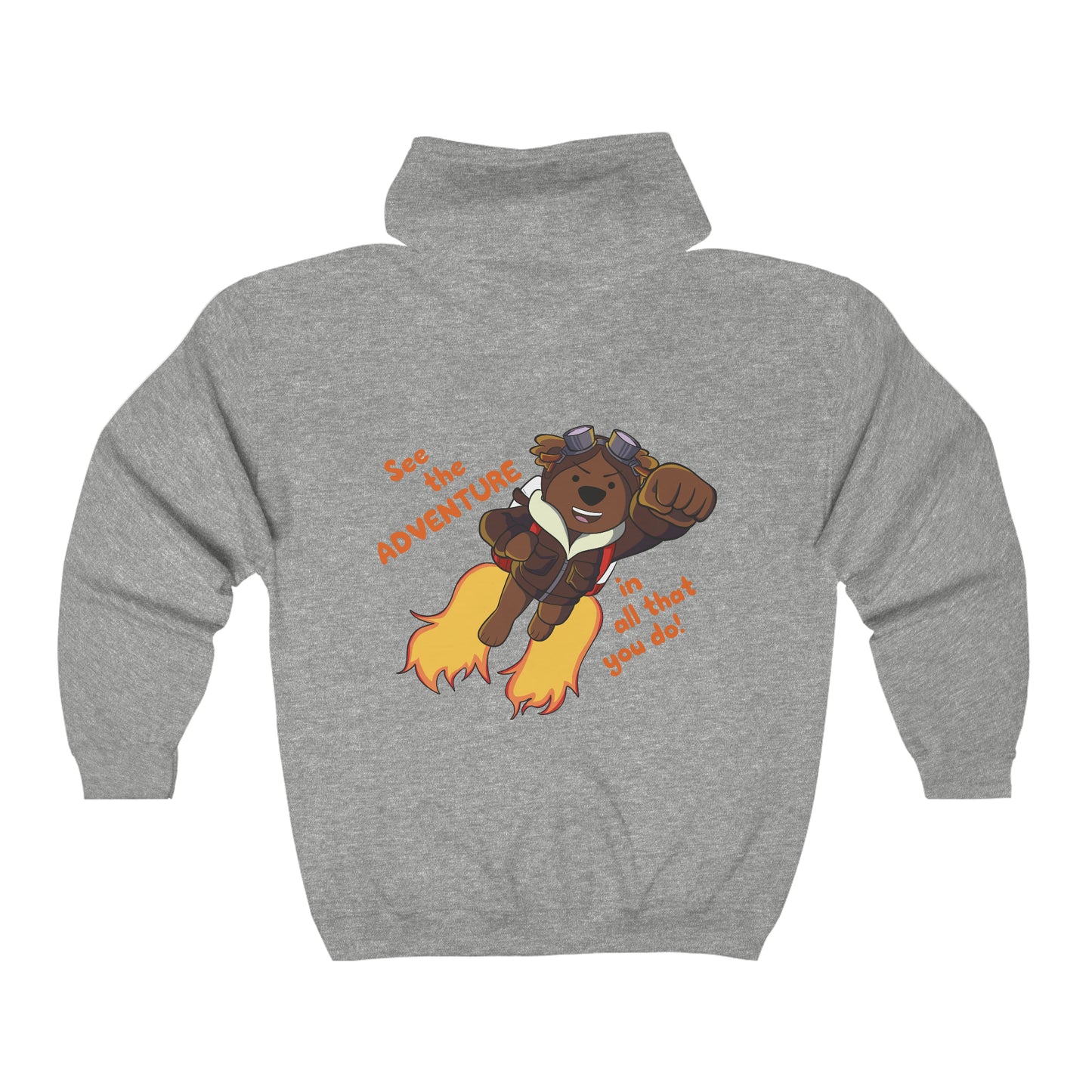 Adventure Ted Zip Up Hoodie Larger Image