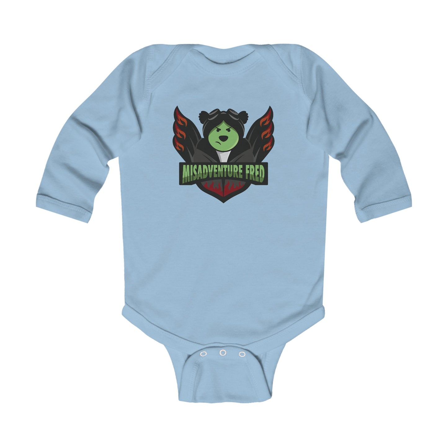 MisAdventure Fred Infant/Toddler Long Sleeve Bodysuit