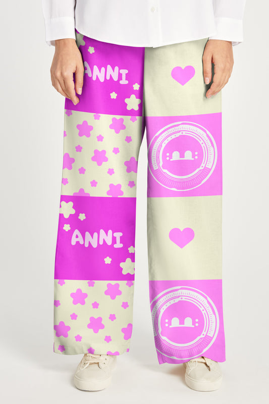 ANNI Kawaii Wide-Leg Trousers