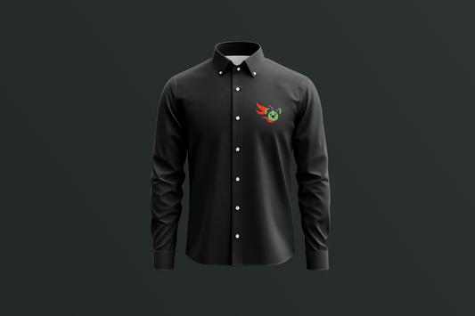 Misadventure Fred Black Long-Sleeved Button Up