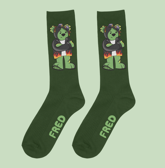 Misadventure Fred Green Rebel Socks