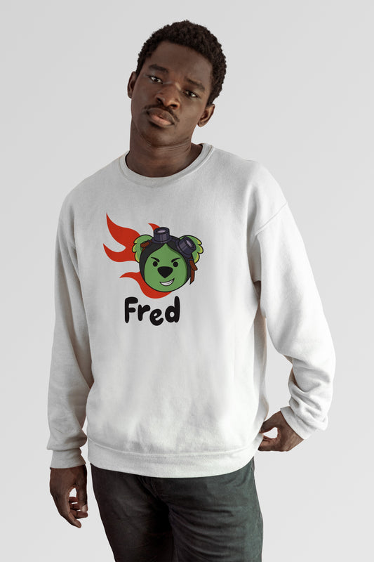 Misadventure Fred White Icon Sweatshirt