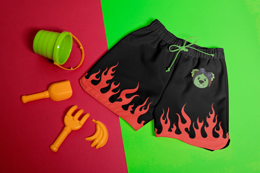 Misadventure Fred Fire Swimming Trunks