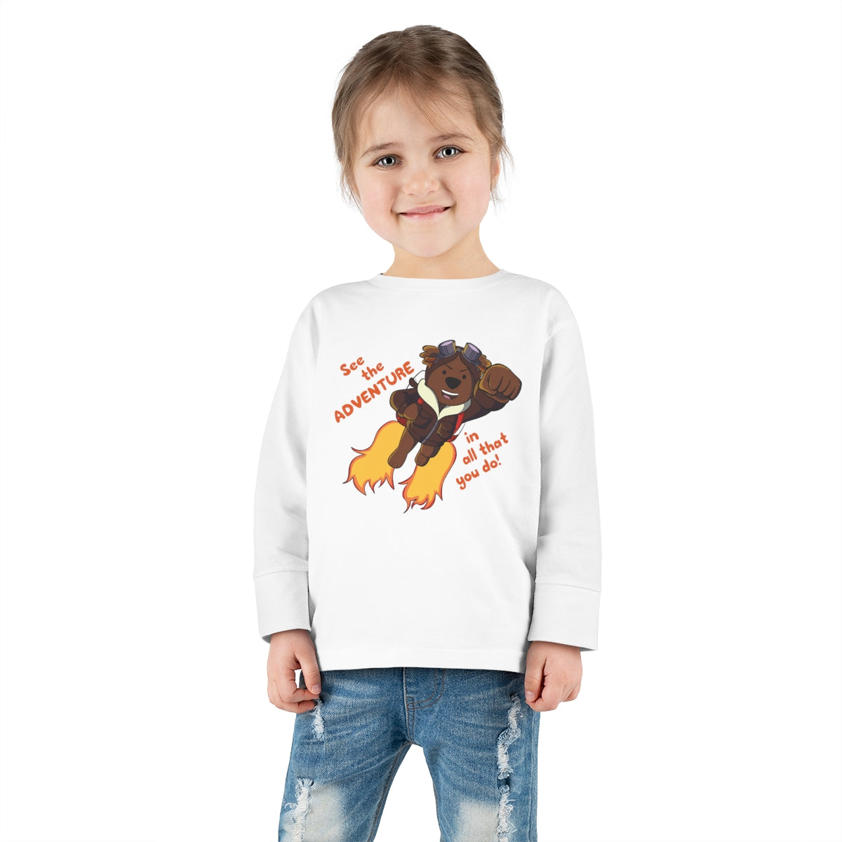 Adventure Ted Toddler Longsleeve Tee