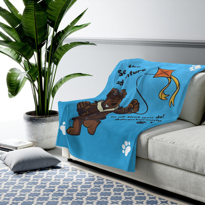 Adventure Ted Velveteen Plush Blanket