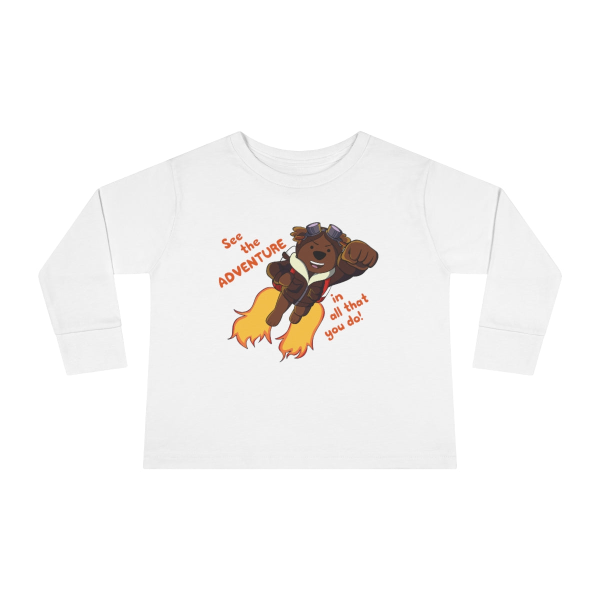 Adventure Ted Toddler Longsleeve Tee