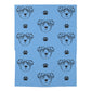 Adventure Ted Baby Swaddle Blanket - Light Blue