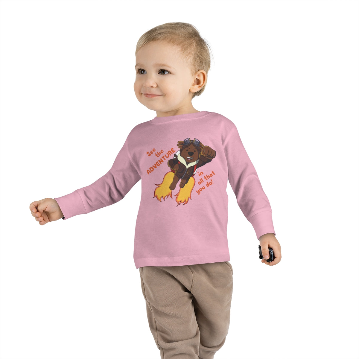 Adventure Ted Toddler Longsleeve Tee