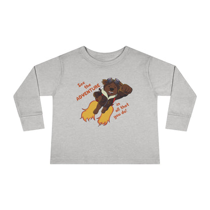 Adventure Ted Toddler Longsleeve Tee