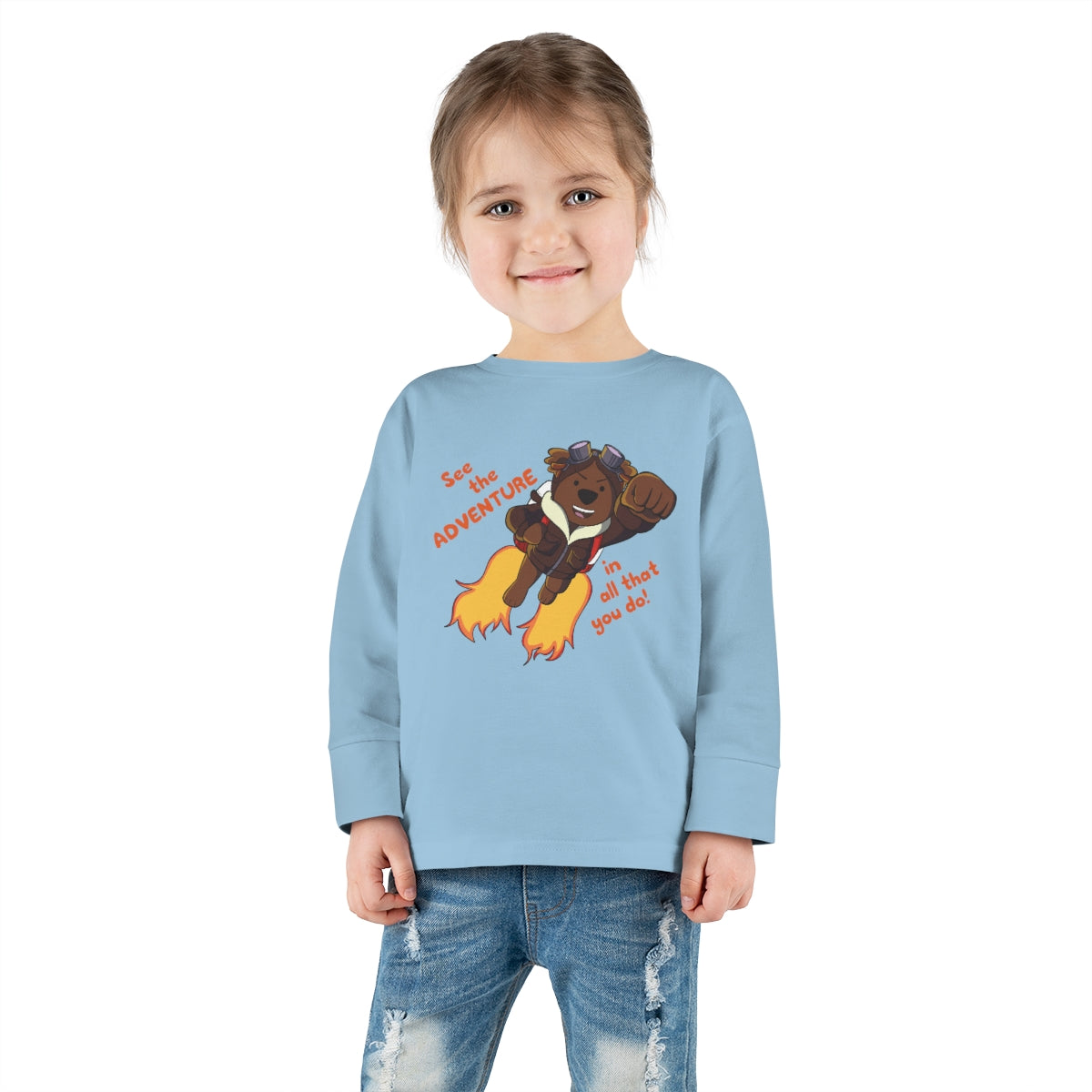 Adventure Ted Toddler Longsleeve Tee