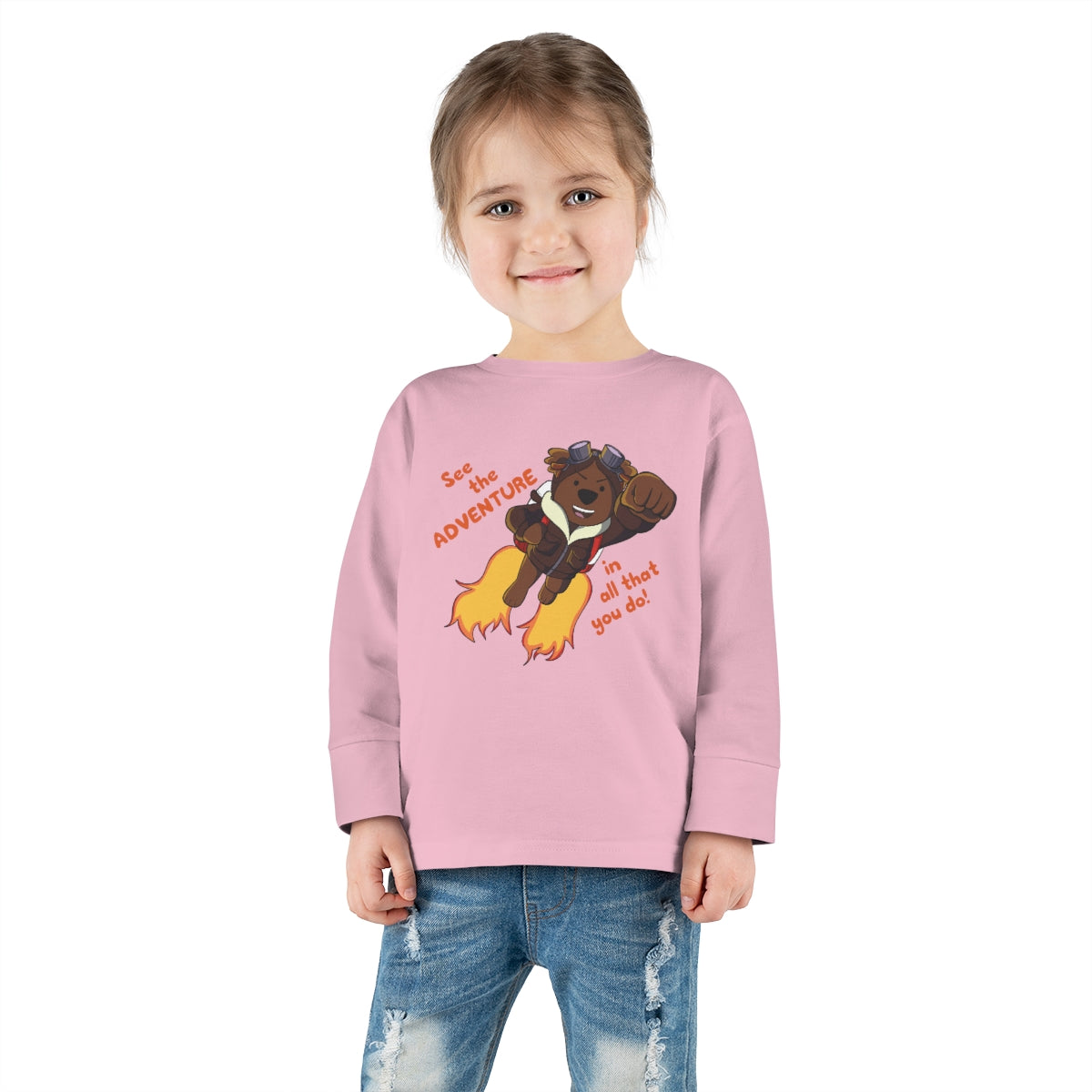 Adventure Ted Toddler Longsleeve Tee