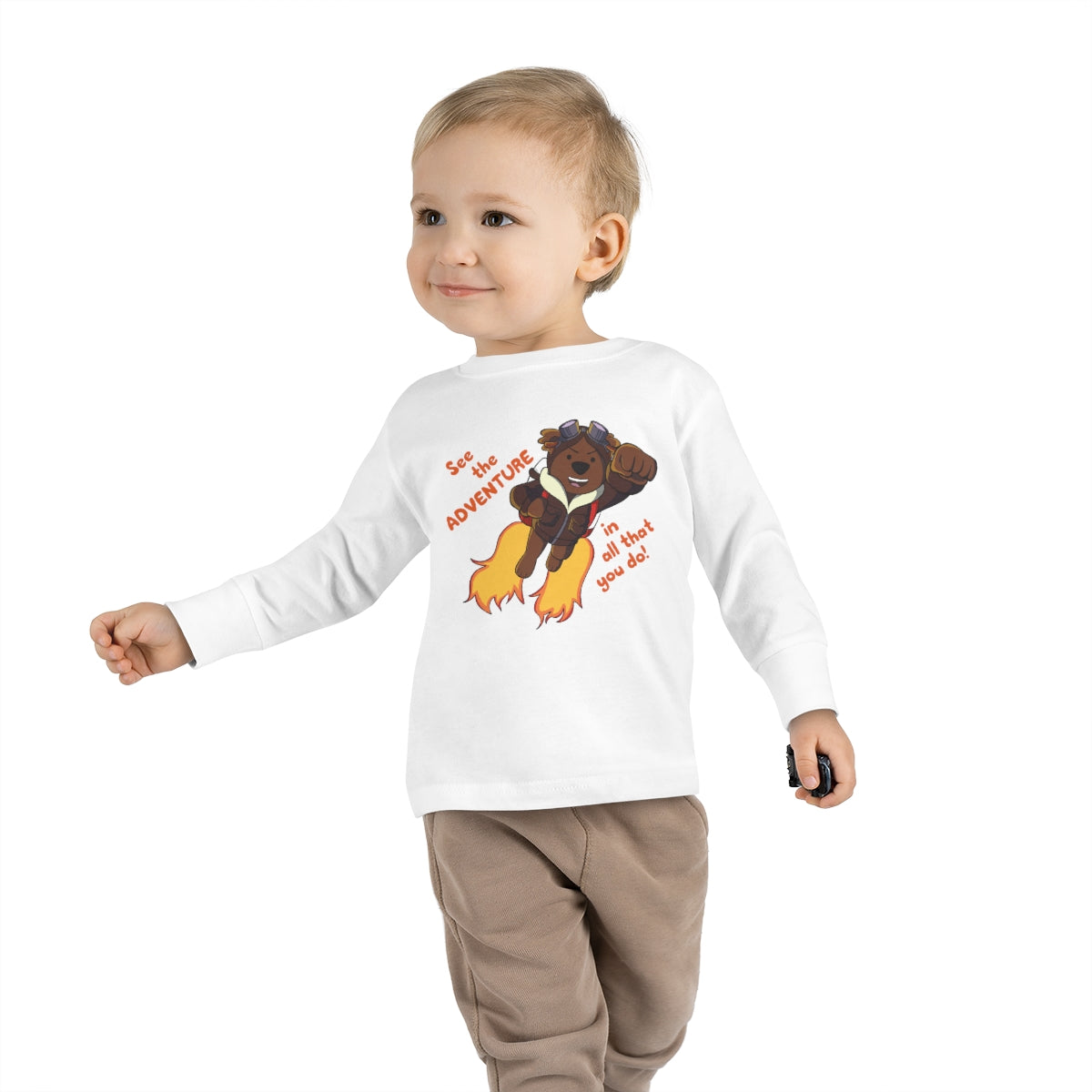 Adventure Ted Toddler Longsleeve Tee